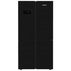 Réfrigérateur Blomberg 4 portes 535L - no frost - Verre noir - KQD1621GB