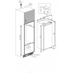 Congelateur Gram Encastrable - NoFrost - 220 litres - FSI3225
