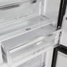 Fujicom Refrigerator 2 Doors bottom Freezer - 341 liters - black glass - FJ-NF380BK