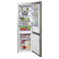 Réfrigérateur Fujicom 2 portes Congelateur en bas - 341 litres - verre blanc - FJ-NF370W