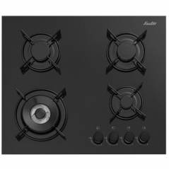 Plaques de cuisson Gaz Sauter - 4 Bruleurs - Capteurs de securite - noir - SHG6020B