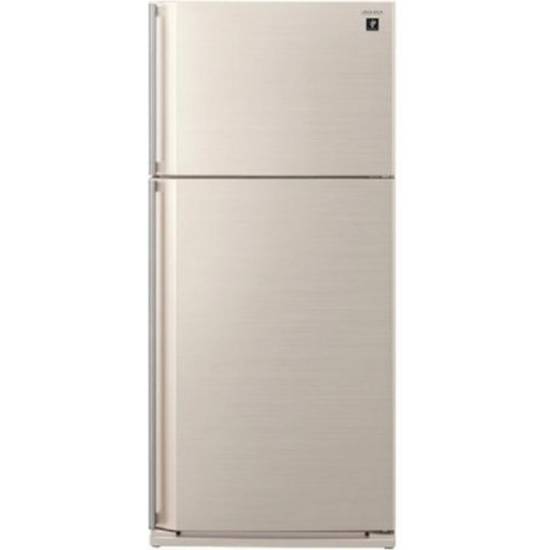 Réfrigérateur 2 portes Congélateur Superieur Sharp - Beige - 586L - PlasmaCluster - SJ3830BG
