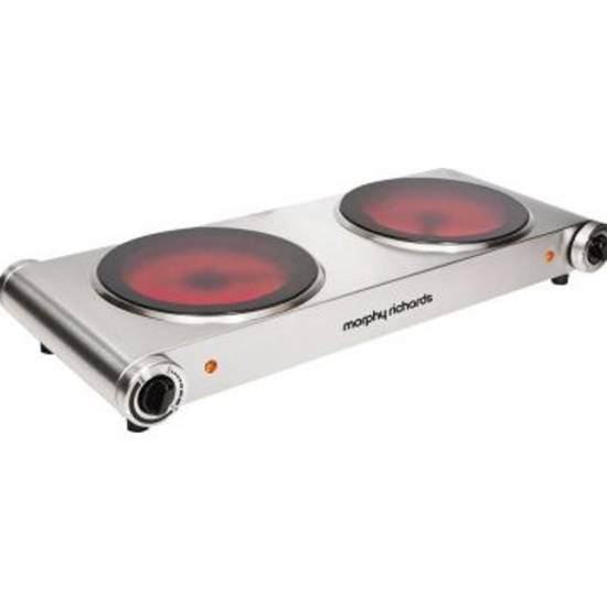 Morphy Richards electric Cooktop - Double burner - 44734