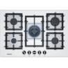 Constructa Gas Cooktop 75 cm -  5 Burners - White - CA264621
