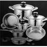 Set Luxury Kitchenware - 16 pieces - Non stick marble coating
