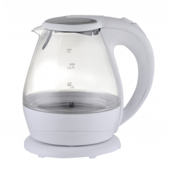 White glass kettle HEMILTON Model: 1640 - HEM - 2000W