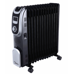13 ribs digital radiator with MIDEA 2500W remote control and timer  NY2513-13AL
