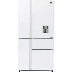 Réfrigérateur Sharp 5 portes 651L - verre blanc - Inverter -  mehadrin - SJ9812