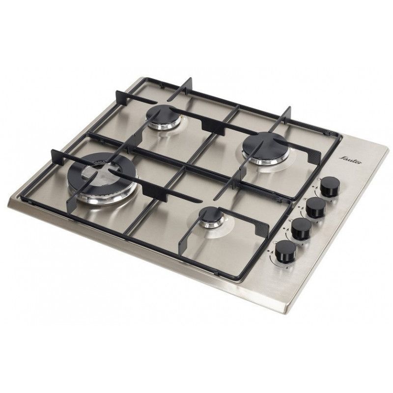 Sauter Gas Cooktops - 60cm - White - 4 Burners - Security Sensors - SHE8400W
