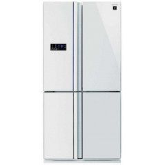 Refrigerateur 4 portes Sharp - 623 litres - Mehadrin - Revetement verre blanc - SJR8802