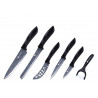סט סכינים 6 חלקים - הכולל קלפן קרמי וסכין פיצה - ZP international