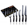 Set knife - 6 pieces -  Including a ceramic peeler and pizza knife - ZPInternational