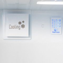 מקרר בלומברג 4 דלתות 535 ליטר - זכוכית לבנה - Ice Maker - דגם Blomberg KQD1620GW