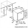Lave Vaisselle Bosch Entierement Integrable - 13 couverts - MachineCare  - SMV46MX00Y