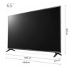 Lg Smart tv - 65 inches - 4K UHD - Sensors - 65UN7100