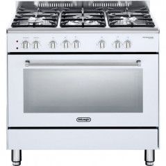 Delonghi Gas Range - White - 90cm - Made in Italy - NDS932W