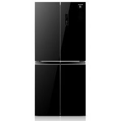 Sharp Refrigerator 4 Doors  - 472 liters - Inverter - Black - SJ-8435