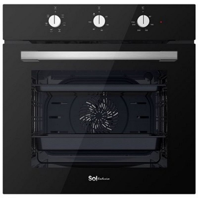 SOL Built-in oven - 72L - Black - Turbo active - HO605B
