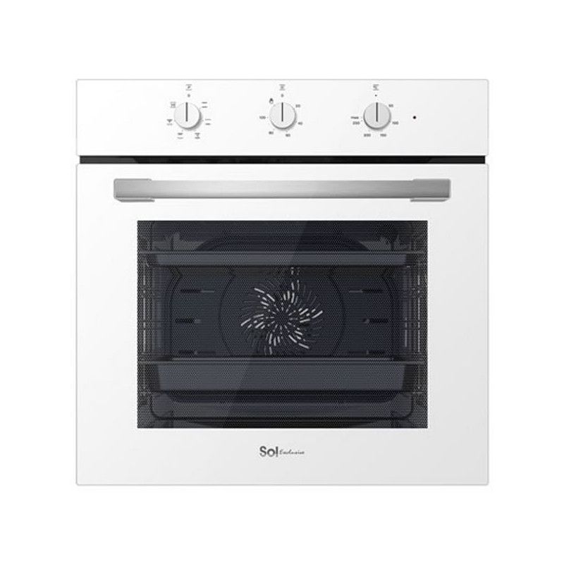 SOL Built-in oven - 72L - White - Turbo active - HO605W