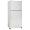 Réfrigérateur Congélateur superieur  Sharp - 558 Litres - Finition en verre - Blanc - SJ4355WH