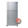 Sharp Refrigerator top freezer - 600 Liters - Silver - SJ3360SL