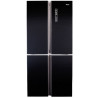Réfrigérateur Haier 4 portes 547L - Ice Maker - Verre Noir - HRF555FB