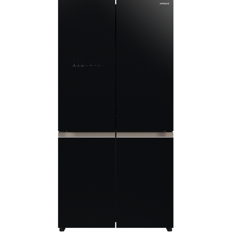 מקרר היטאצ'י 4 דלתות - מדחס אינוורטר - 569 ליטר - שחור - דגם Hitachi RWB640VRS0