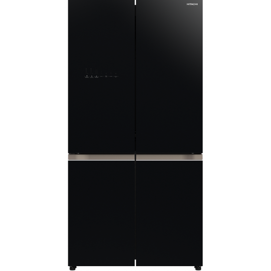 Hitachi fridge 4 doors 569L - Inverter - Black glass - RWB640VRS0GBK