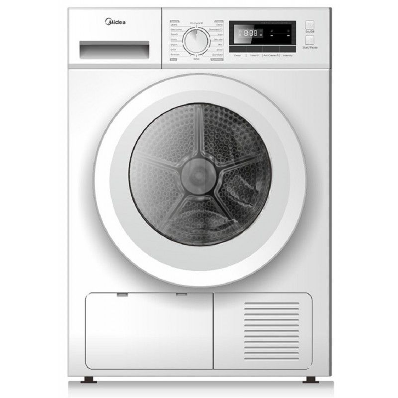 Midea Condenser Tumble Dryer 8kg - Stainless steel Drum - with sensors - 6429