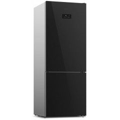 Blomberg Refrigerator Bottom Freezer 460 L - black glass - Blue Zone - No Frost - MKND3880BG