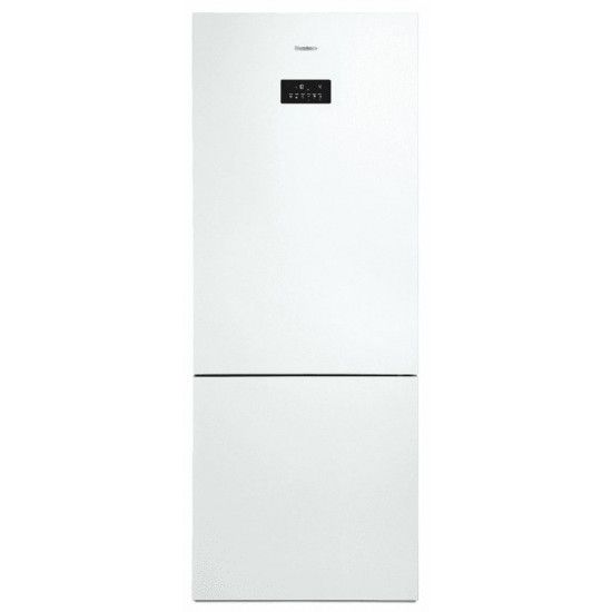 Blomberg Refrigerator Bottom Freezer 460 L - White glass - Blue Zone - No Frost - MKND3880WG