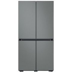 Samsung Refrigerator 4 Doors - 636 L - Triple Cooling - grey glass - RF70T9113GR