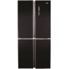 Réfrigérateur Haier 4 portes 547L - Ice Maker - Verre Noir - HRF4556FB