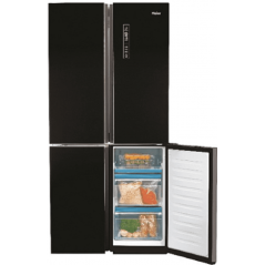 Haier Refrigerator 4 doors 547L - Ice Maker - Black Glasses - HRF4556FB