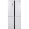 Réfrigérateur Haier 4 portes 657L - No Frost - Blanc - Inverter - Finition en verre - HRF4626FW