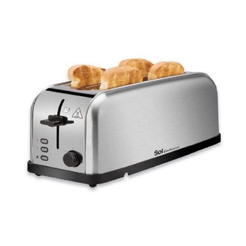 Sol Toaster - 1500W - 4 Slices - Stainless steel - SL1417