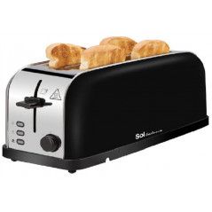 Sol Toaster - 1500W - 4 Slices - Red - SL3417