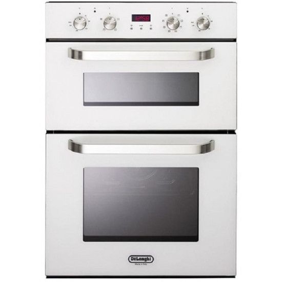 Delonghi build in oven two chamber - Made in Italy - Shabbat Function - White - NDB6870W
