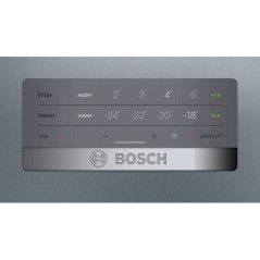מקרר בוש מקפיא תחתון 323 ליטר - כסוף - No Frost - דגם Bosch KGN367ID