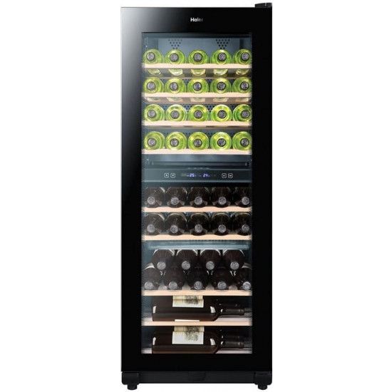 Haier Mini bar combined with wine refrigerator - 163 L - 49 bottles - model JC162
