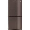 Réfrigérateur Haier 4 portes 486L - Ice Maker - Verre Noir - HRF490FB