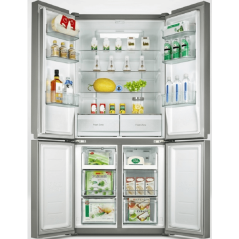 Amcor refrigerator 4 doors 472 Liters - White glass - AM4472GW