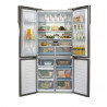 Réfrigérateur Haier 4 portes 657L - No Frost - Noir - Inverter - Finition en verre - HRF4626FB