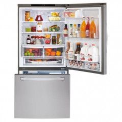 Réfrigérateur Congélateur inferieur LG 714L - Compresseur inverter - Fonction Shabbat - Acier Inoxydable -  GM859RSC