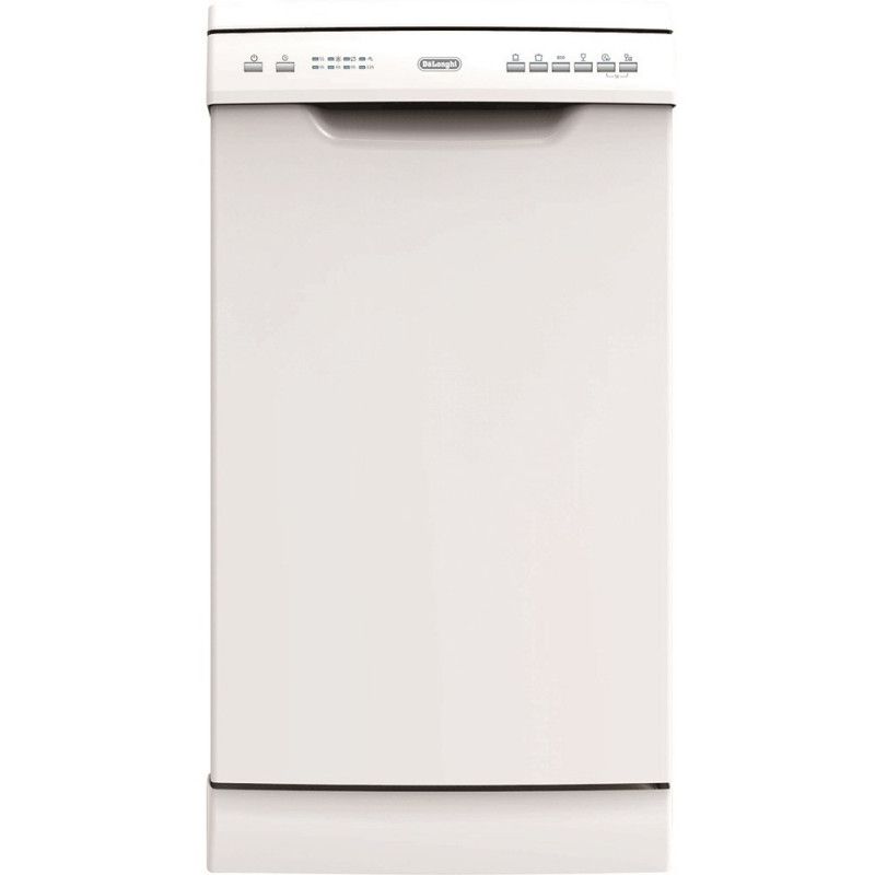 Lave-vaisselle Delonghi Slimline - Blanc - 10 couverts - Aqua Stop - WMD13