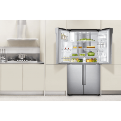 Samsung Refrigerator 4 Doors - 660 L - Triple Cooling- RF68N9091SL