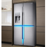 Réfrigérateur Samsung 4 Portes - 660L -Triple Cooling - RF68N9091SL