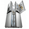 LG refrigerator 4 doors 653L - Door in Door - water bar - Shabbat Function Mehadrin -stainless steal - GRJ710XDID