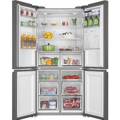 Haier Refrigerator 4 doors 657L - No Frost - Shabbat - White Glass - HRF-7100FB