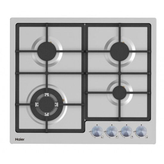 Haier Gas Cooktops - 60cm - Stainless Steel - 4 Burners - Security Sensors - HOB785SS